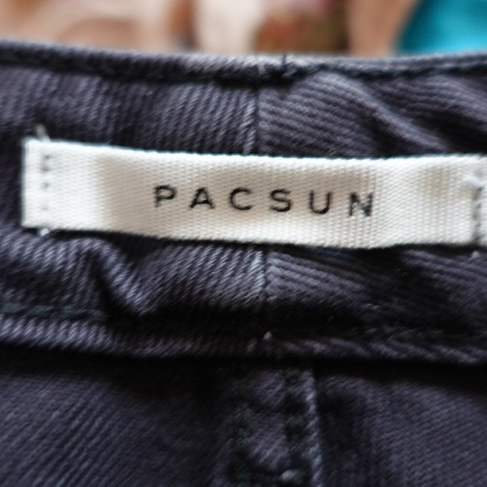 pacsun Mom Jean Straight Leg Faded Black Gray Women's 25 - Picture 5 of 12